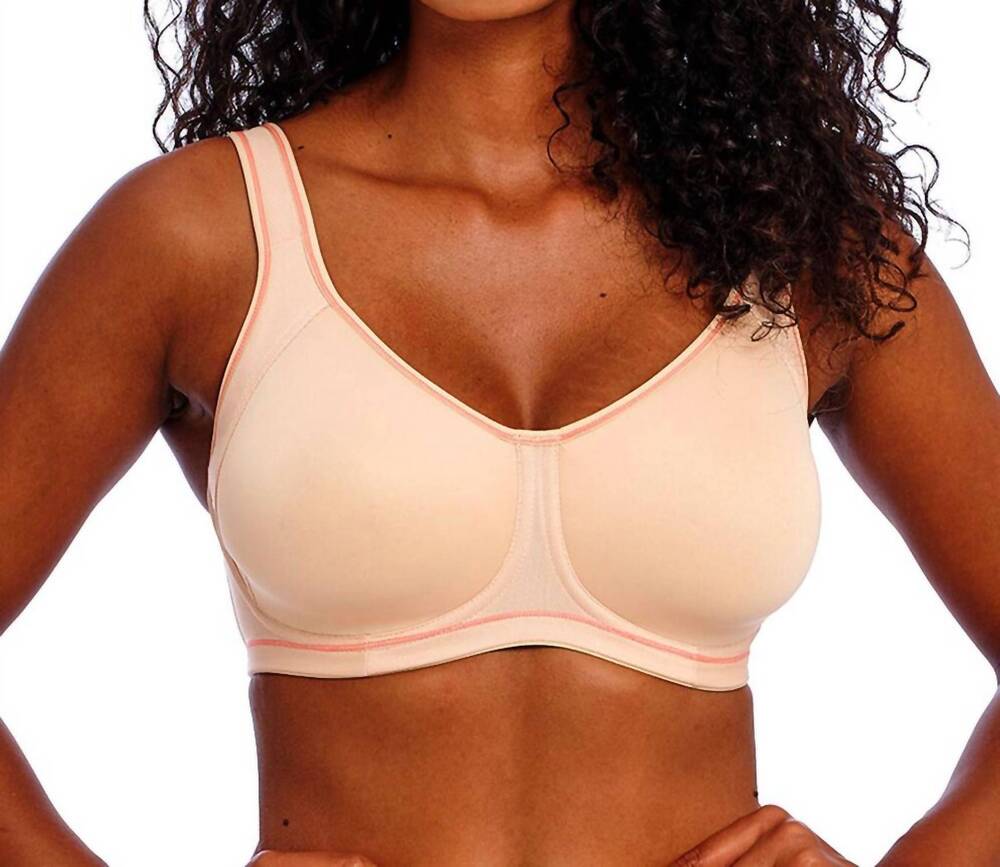 NEW FREYA sonic moulded sports bra in nude